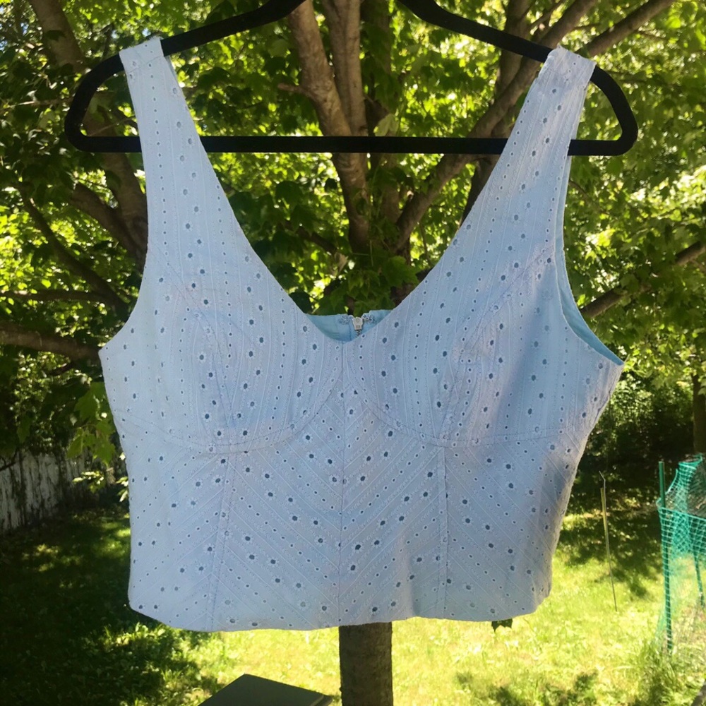 Lulus bustier crop top